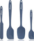NileHome Silicone Spatula Set, 4 Pack High Heat-Resistant Rubber Cooking Spatulas, BPA-Free Seamless Design (Haze blue)