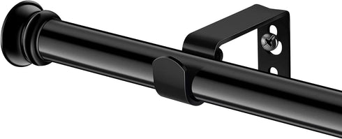 Standard Decorative Window Curtain Rods, 30 to 45 Inch, 5/8 Inch Diameter Heavy Duty Drapery Rod Set with Brackets -