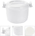 CALLARON 4 Cup Microwave Rice Cooker, Steamer Bowl, Rice Paddle, Pasta Cooker, Bento Box Cookware for Soup