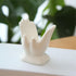 ourhommie Air Plant Holder Cute Ceramic Mini Hand Shape Stand Airplants Tillandsia Small Container Pot Plant Decorative