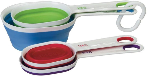 Progressive International Prepworks Collapsible Measuring Cups, Set of 5, Space Saving