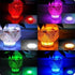 1-Pack Qoolife Submersible LED Lights Remote Control Battery Powered, RGB Multi Color Changing Waterproof Light