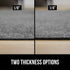 GORILLA GRIP Felt and Natural Rubber Rug Pad, 1/4in Thick, 2x3 FT, Slip Resistant Protection
