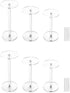 QWORK Round Acrylic Display Stand, 2 Sets Premium Clear Round Riser Stands