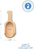 Small Wooden Teaspoon Scoops for Food Canisters & Jars, Mini Measuring Spoons, Pack of 10 by Woodpeckers