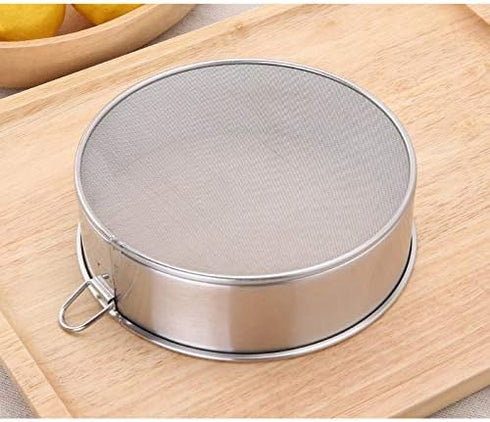 40 9.84 inch 1.97 inch Falytemow Flour Sifter Round Flour Sieve Strainer with Mesh Premium Rustproof Stainless Steel
