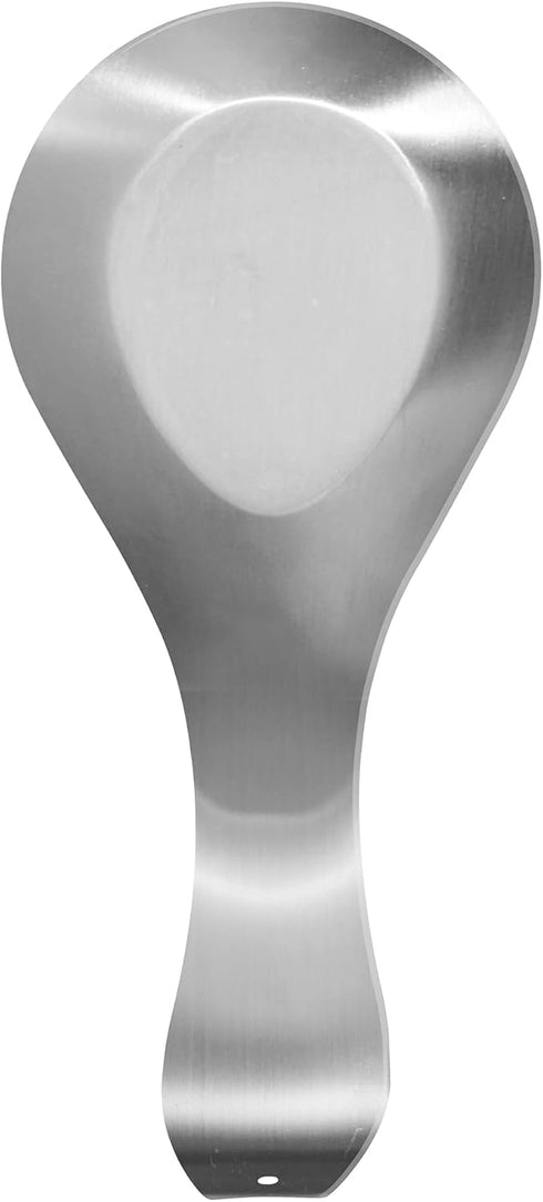 OGGI Stainless Steel Spoon Rest, Long Handle for Kitchen Utensils, Great for Counter, Stove Top, or Coffee Station