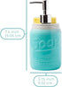 Mason Jar Kitchen Soap Dispenser & Sponge Holder - 14oz Liquid Soap Dispenser with Stainless Steel Pump