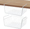 Under Shelf Basket, Metal Hanging Storage Bin for Kitchen Pantry, Slides Under Shelves for Space Saving Storage