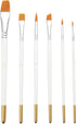 E-Kongton Cake Painting Brushes Set, Food Safe Fondant Sugar DIY Tools, 6PCS Soft Synthetic Brush for Easy Use &