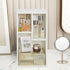 3-Cube 2-Tier VECELO Bookcase, Customized Storage Display Shelf, Bookshelf with Height Difference Fits Tallest