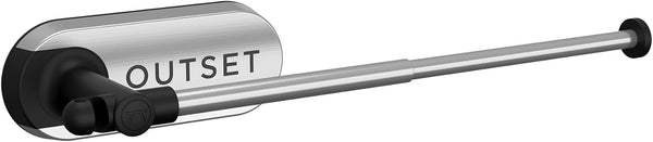 Outset Magnetic Rotating Paper Towel Rack with Trash Bag Hook for Grill