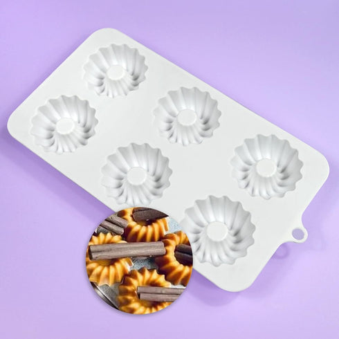 Savarin Silicone Mold, Star Mountain Mousse Cake Mold, DIY Bakeware Molds, 8.88x4.68x0.8 inch