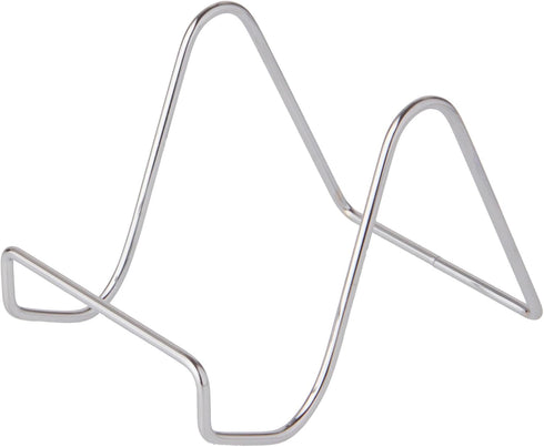 Bard's Plain Silver Wire Easel Stand, 3" H x 3" W x 4.5" D, Pack of 3