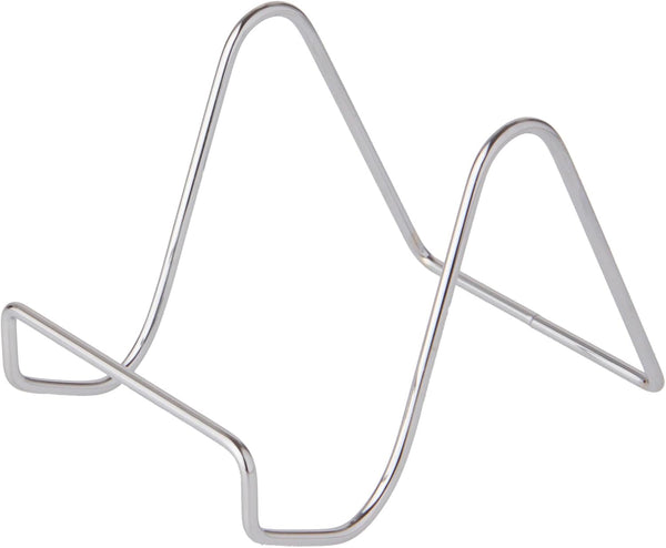 Bard's Plain Silver Wire Easel Stand, 3" H x 3" W x 4.5" D, Pack of 3