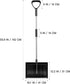 Yardwe Portable Snow Shovel 55.9 Inch Detachable Antislip Tool for Car Trunk Garden Camping Ice Removal
