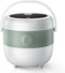 Bear Rice Cooker 3 Cups (Uncooked), 3D Heating & Fuzzy Logic, Healthy Nonstick Small Rice Cooker, White