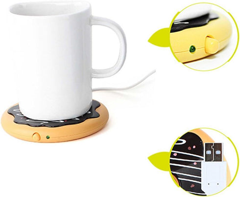 Rely2016 Creative USB Cookie Cup Warmer Coaster, Coffee Mug Heating Pad