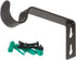 Ivilon Fixed Brackets for Curtain Rods - Set of 2 for 7/8 or 1 Inch Rods - Antique Black