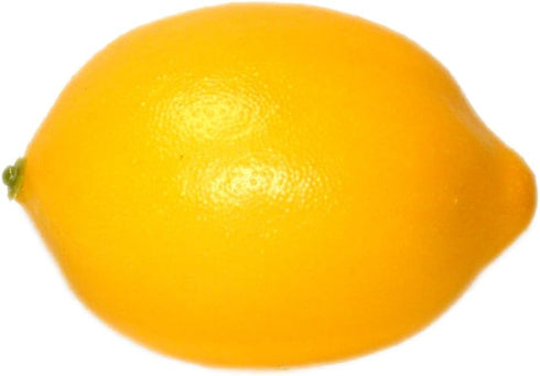 Vasefill Pack 6 Artificial Lemon of Yellow Citrus - Decorative Lemons Faux Fruit Fake - Six Pieces