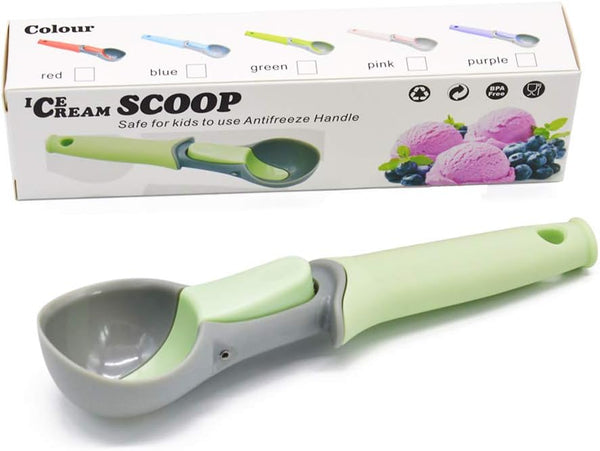L7HWDP Ice Cream Scoop with Easy Trigger,Plastic Cookie Scoops for Baking,Durable Melon Baller