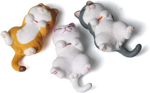 3 Pcs Fun Cat Fridge Magnets, Kroysea Cute Decorative Strong Magnets for Whiteboard, Kitchen, Office