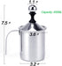 Manual Stainless Steel Whipped Cream Dispenser, Handheld DIY Whipper Maker with Lid, Perfect for Gift