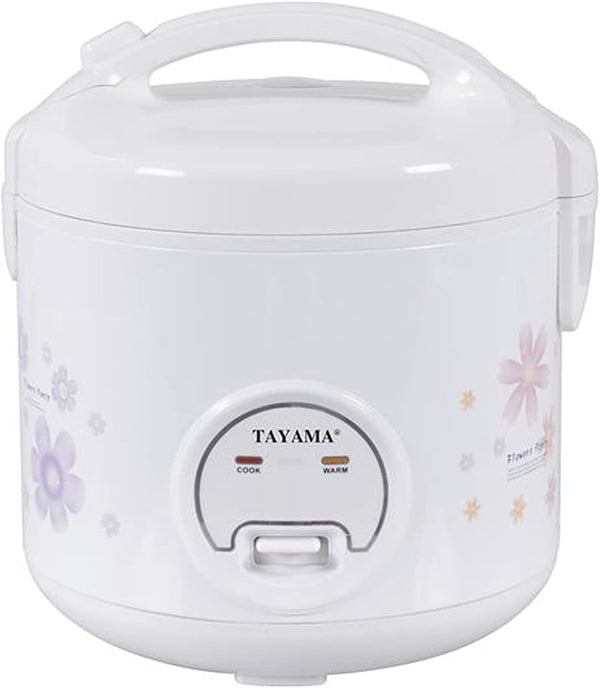 TAYAMA Automatic Rice Cooker & Food Steamer 5 Cup, White (TRC-04RS)