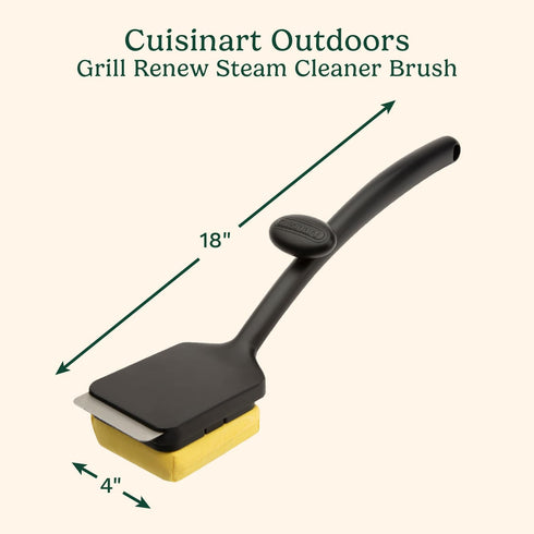 Cuisinart Grill Renew Steam Cleaner Brush, Bristle Free Cleaning Brush for All Grills, Perfect Worry-Free Grill Brush