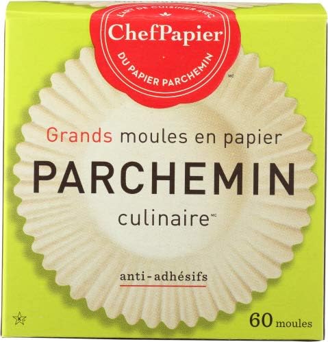 Culinary Parchment Large Baking Cups, 60 per box (Pack of 6 boxes)