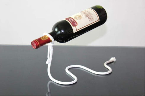 Fantasee Magic Suspending Rope Wine Holder, Floating Illusion Bottle Holder for Kitchen Home Decoration
