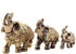 Feng Shui Elephant Statue, Golden Collectible Wealth Lucky Figurine for Home Office Decoration Gift (Large)