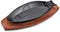 Cast Iron Steak Plate Sizzle Platter, Square Pan, Skillets, Bakeware for Roti (Fish Shape)