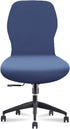 Velvet Stretch Armless Office Chair Covers, Colorful Slipcover for Desk Chairs (Navy)