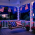 99ft 300LED 16 4th LAMPHOME Red White and Blue Patriotic String Lights, Modes Red White Blue LED Lights Plug