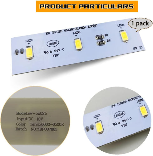 SW-BX02B LED Light Strip Bar for Electrolux Frigidaire Refrigerator, Replacement Module (1 pcs)
