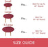 Covers For The Home Deluxe Elastic Edged Vinyl Fitted Table Cover - Basketweave (Red) Pattern - Fits Tables up to 56"