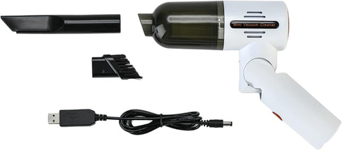 Mini Cordless Rechargeable Handheld Vacuum Cleaner and Blower for Home, Office, Car Interior, 180 Degrees Rotatable