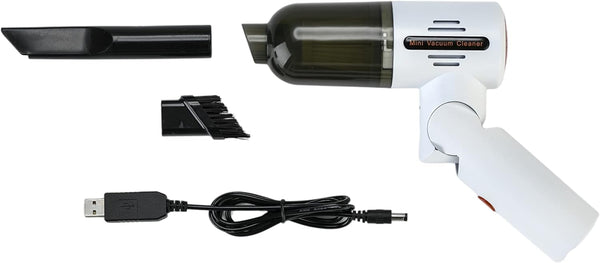 Mini Cordless Rechargeable Handheld Vacuum Cleaner and Blower for Home, Office, Car Interior, 180 Degrees Rotatable