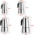 Asixx Stainless Steel Coffee Maker, Perfect for Home or Office, 4 Sizes (450ml)