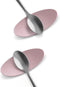 Carrotez Small Silicone Coffee Spoon Rest 2 pcs, Flexible Almond-Shaped Spoon Holder for Kitchen Utensil Rest