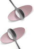 Carrotez Small Silicone Coffee Spoon Rest 2 pcs, Flexible Almond-Shaped Spoon Holder for Kitchen Utensil Rest