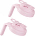 AoeJarry 2 Pack Wide Mouth Mason Jar Lids with Leak-Proof Seal, Mason Jar