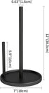 Countertop, Jesginboo Paper Towel Holder Black Kitchen Paper Towels Holder, Paper Roll Holder with Weighted Base