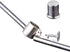 Makidar Stainless Steel Garlic Press Extended Handle Heavy Duty Garlic Mincer and Crusher Manual Kitchen Tool