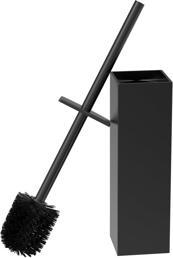 RUACQ Toilet Brush and Holder Set,Square Toilet Bowl Brush for Bathroom with