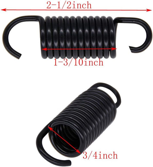 Yoogu 2-1/2 inch Spring Furniture Replacement Extension Tension Springs, Pack of 8 for Recliner Sofa Black