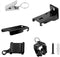 KOLAKO Curtain Track Accessories for Flexible Bendable Curved Ceiling Wall Mount Black Sliding Drop Hardware Set – 20Ft