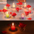 Clear Chunky Glass Lip Votive Candle Holders - Tealight Votive Cups for Wedding Proposal, Spa, Aromatherapy, Meditation