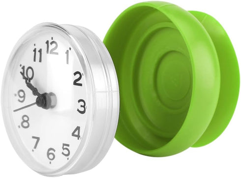 Ciglow Mini Waterproof Electronic Clock, Portable Shower Clock with Sucker, Green